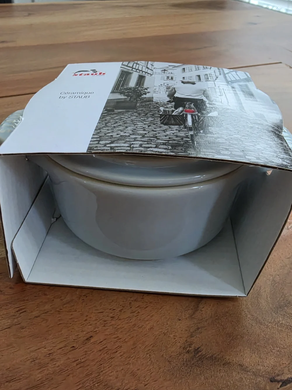 Staub Light Blue Ceramic Mini Cocotte with Lid - NIB